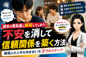彼女の男友達に嫉妬してしまう…気持ちの抑え方と正しい対処法3選
