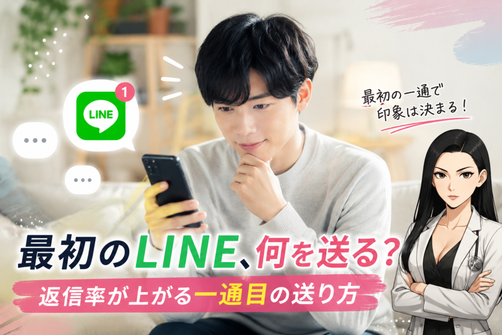 男性必見！連絡先交換した後の最初のLINEは何を送る？例文込みで紹介