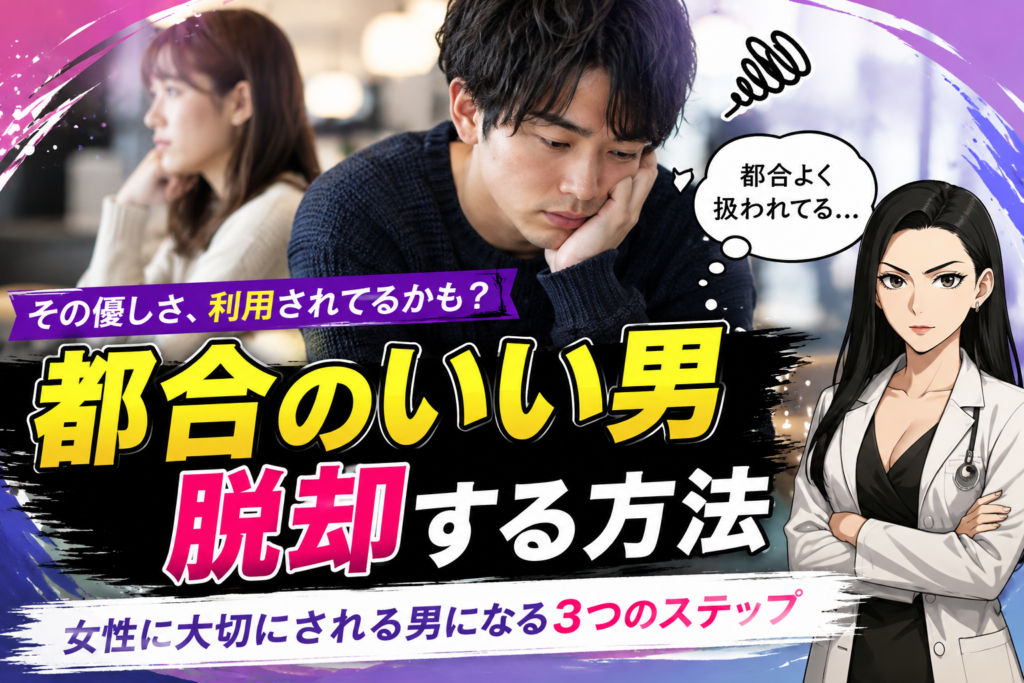 都合のいい男を脱却したいなら今すぐやるべき3つのこと