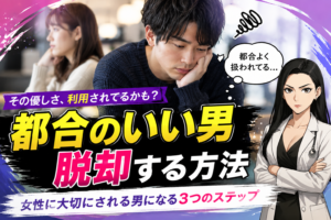 都合のいい男を脱却したいなら今すぐやるべき3つのこと