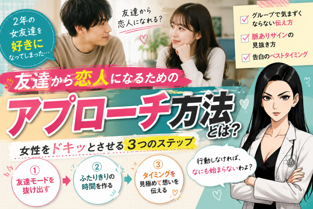 女友達を好きになった…友達から恋人になるためのアプローチ方法3選