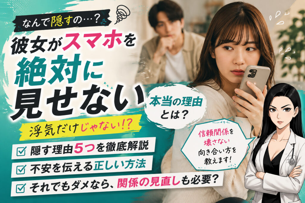 彼女がスマホを見せない理由5選！不安なときの対処法も解説