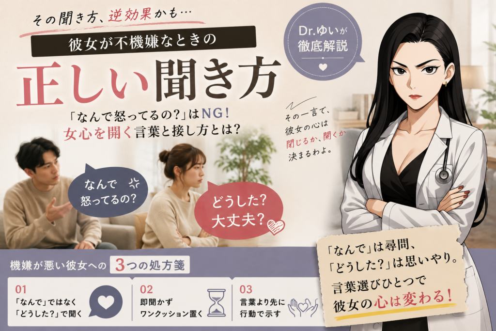 彼女の機嫌が悪いときは「なんで怒ってるの？」が地雷！彼女が本当にイラつく男の反応を紹介