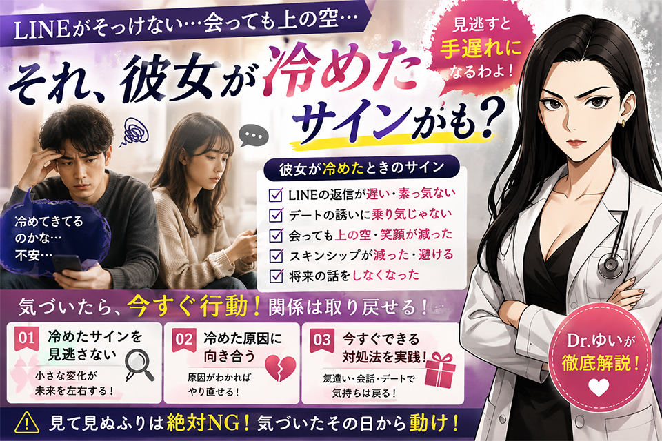 彼女が冷めたサインとは？見逃しがちな変化と今すぐできる対処法