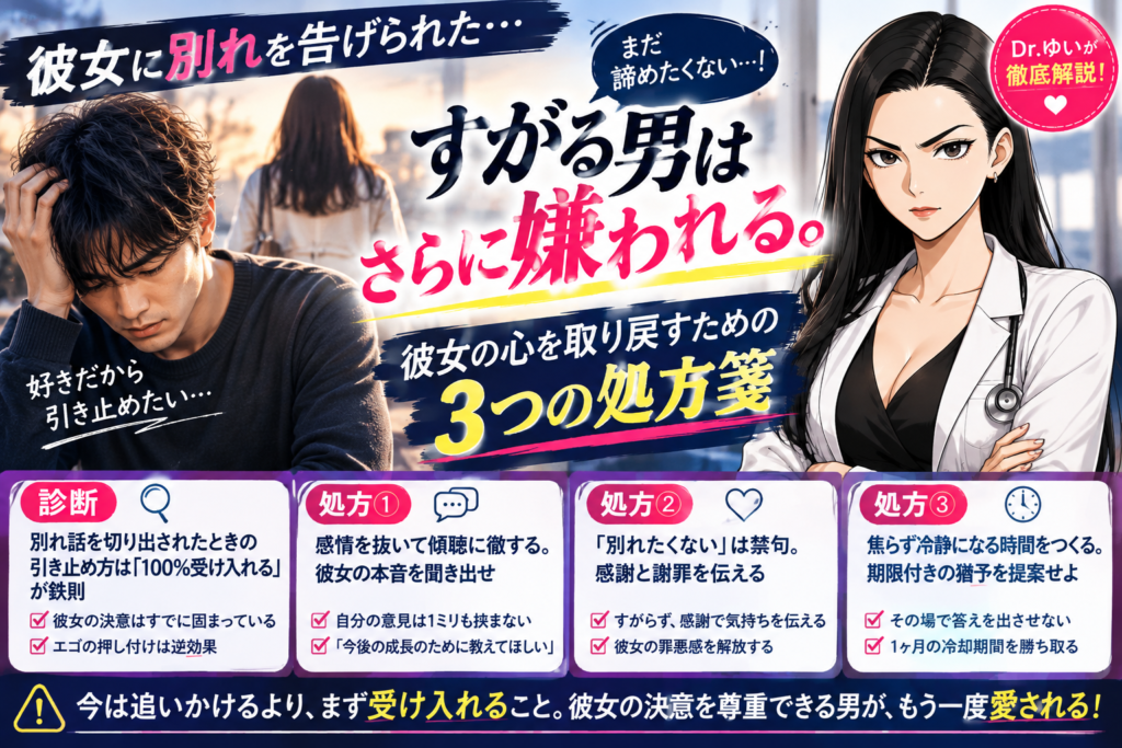別れ話を切り出されたときの引き止め方！後悔しないための伝え方とは