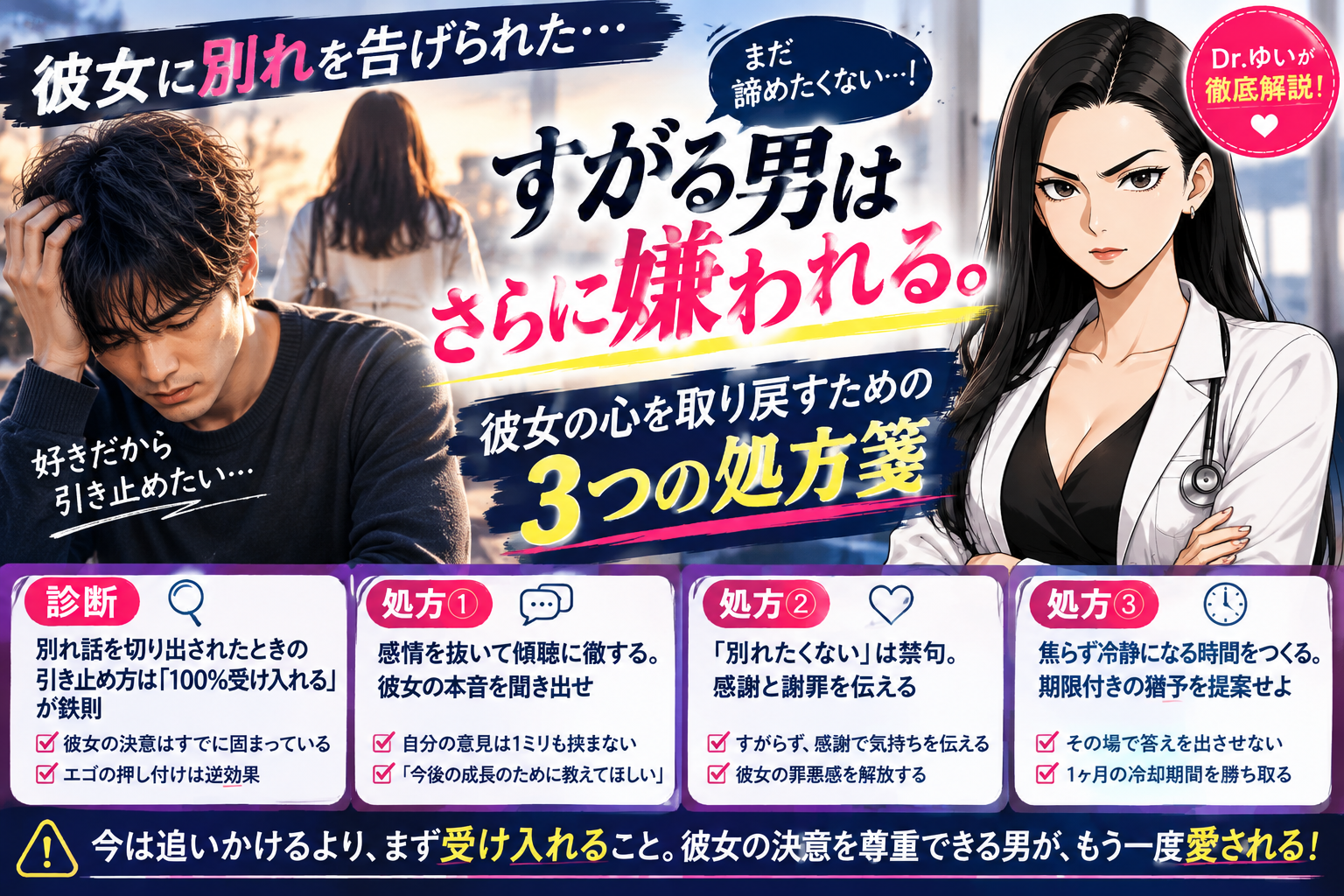 別れ話を切り出されたときの引き止め方！後悔しないための伝え方とは